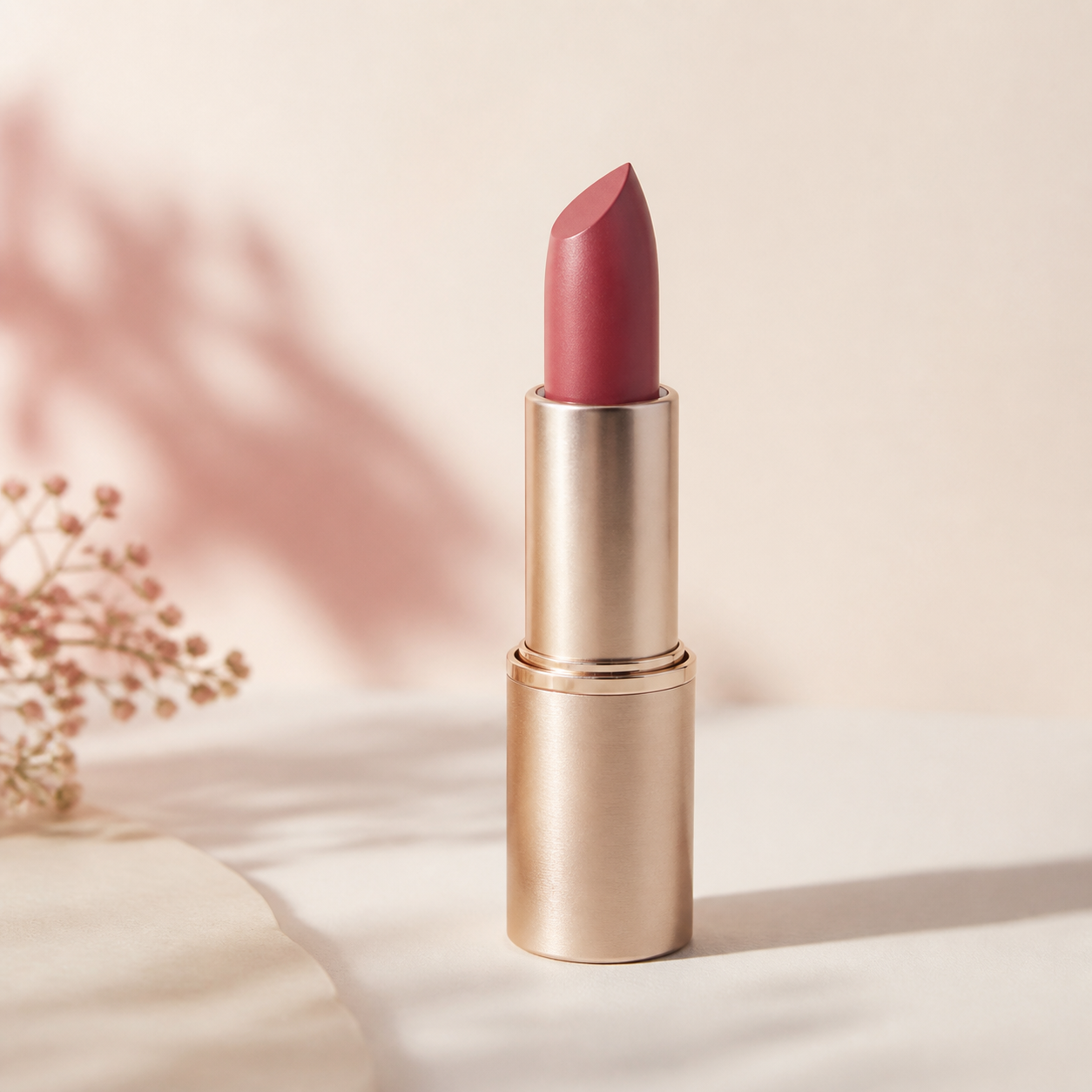 Satin lipstick product photo